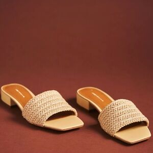 Anthropologie The Coralie Mule Slide Sandals by Maeve Size 7 (38)